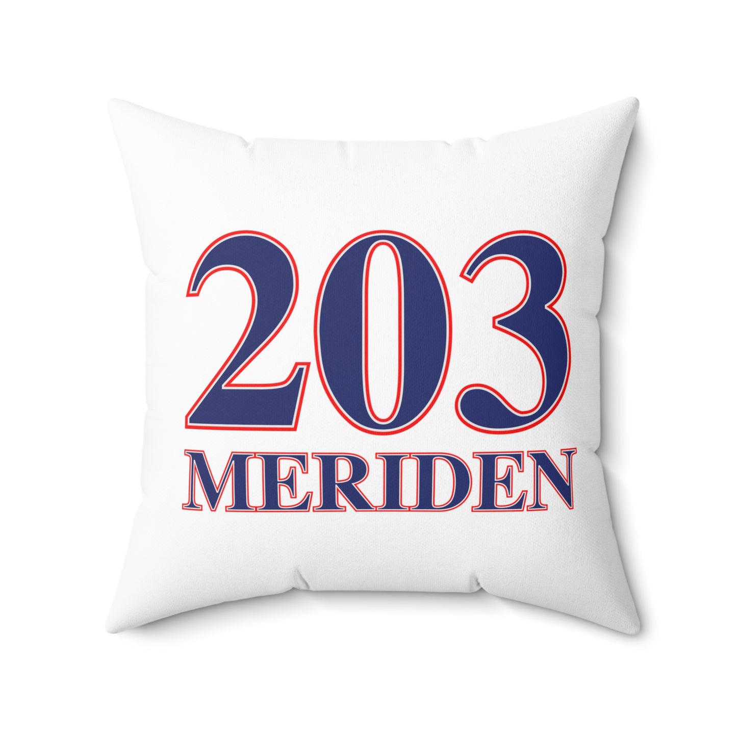 203 Meriden Red White & Blue Spun Polyester Square Pillow