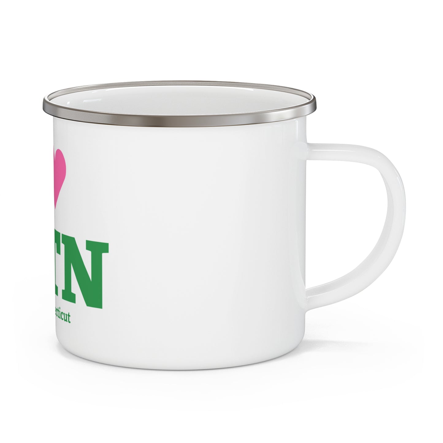I Heart ESTN Enamel Camping Mug