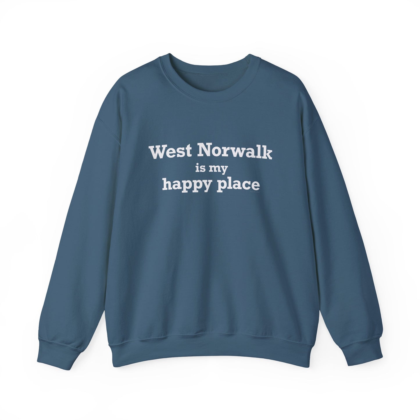 West Norwalk is My Happy Place Unisex Heavy Blend™ Crewneck Sweatshirt