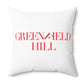 41 Tilt Greenfield Hill Spun Polyester Square Pillow