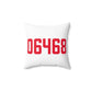 06468 Monroe Connecticut Zip Code Spun Polyester Square Pillow