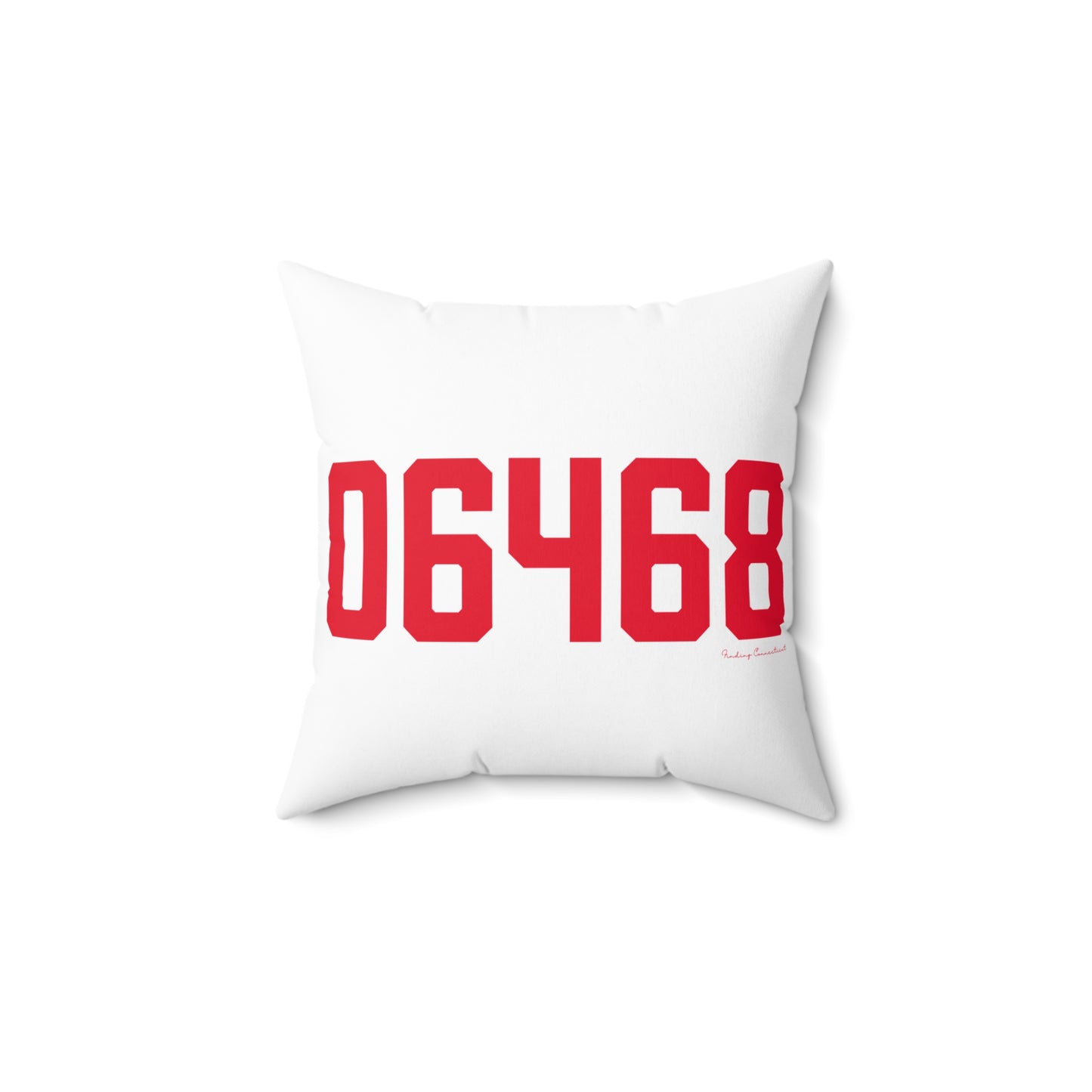 06468 Monroe Connecticut Zip Code Spun Polyester Square Pillow