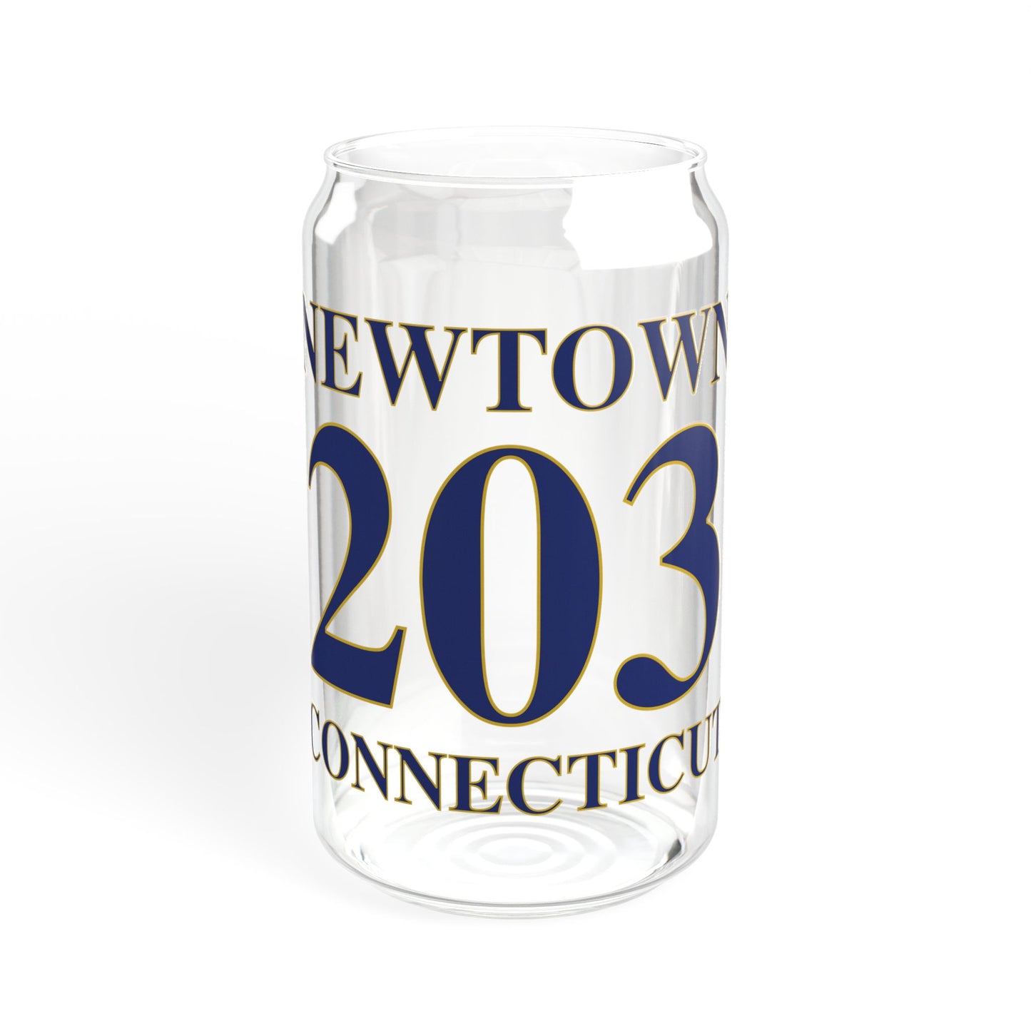 Newtown 203 Connecticut Sipper Glass, 16oz