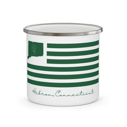 Hebron Connecticut St. Patrick’s Day Flag Enamel Camping Mug