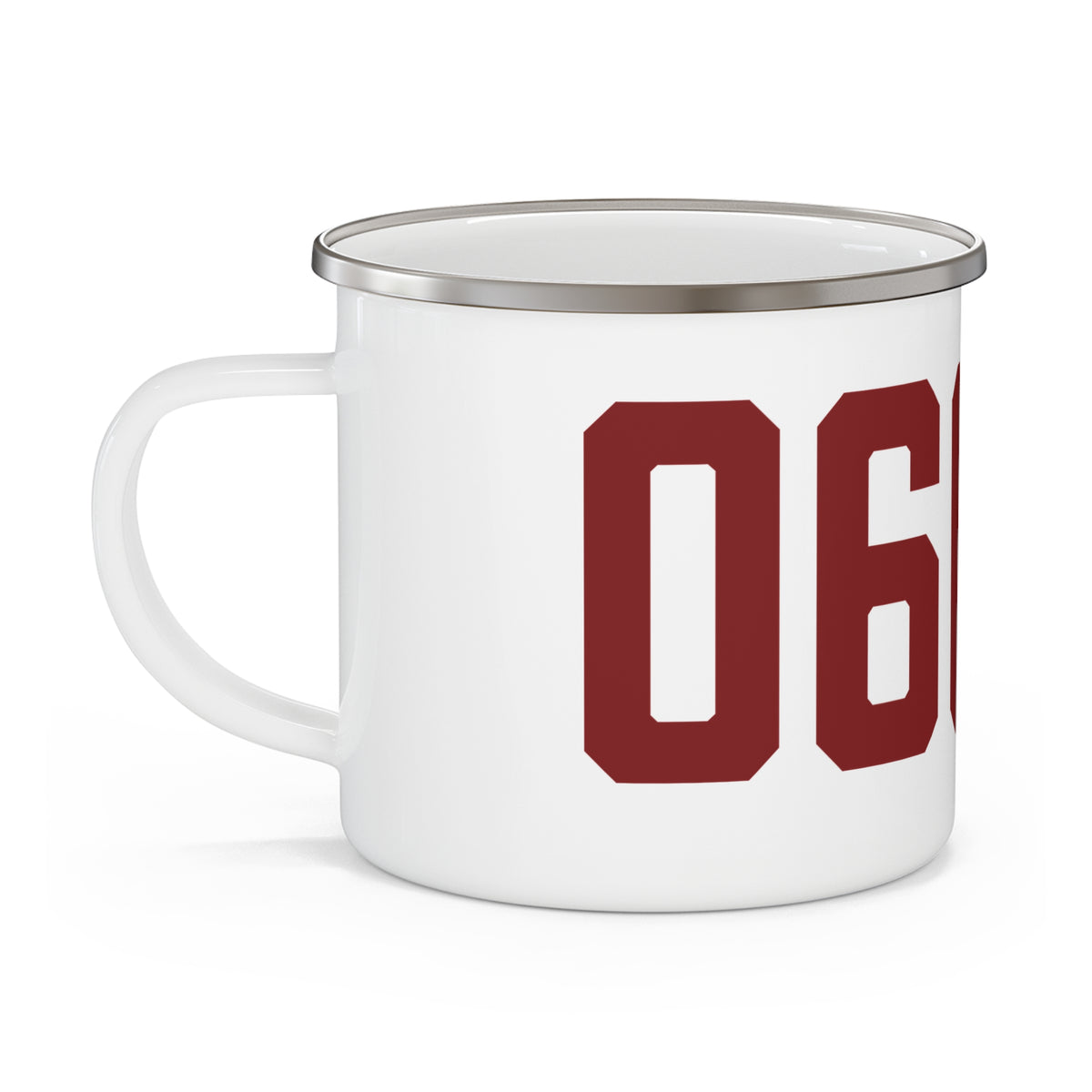 06096 Windsor Locks  Connecticut Zip Code Enamel Camping Mug