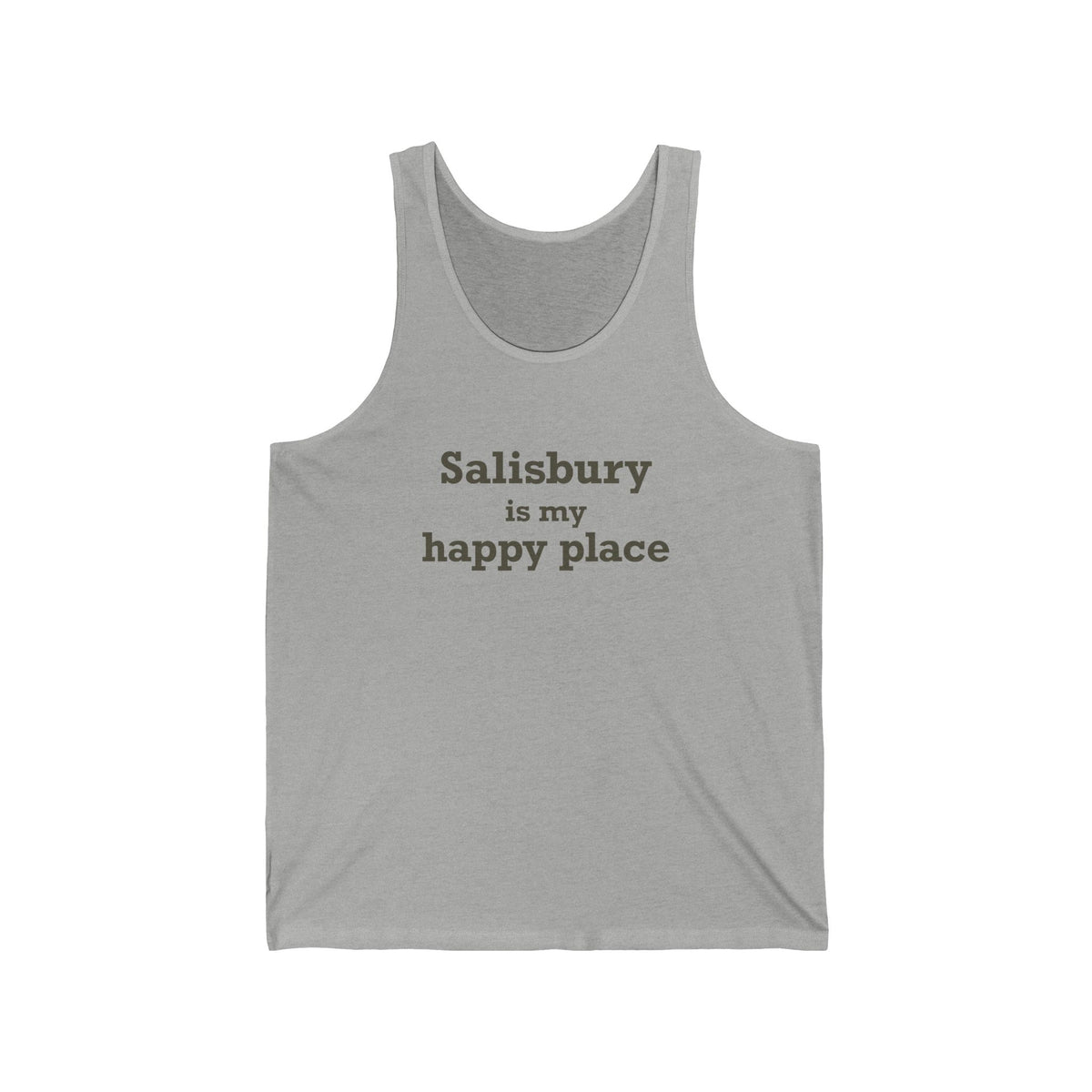 Salisbury is My Happy Place Unisex Jersey Tank Top