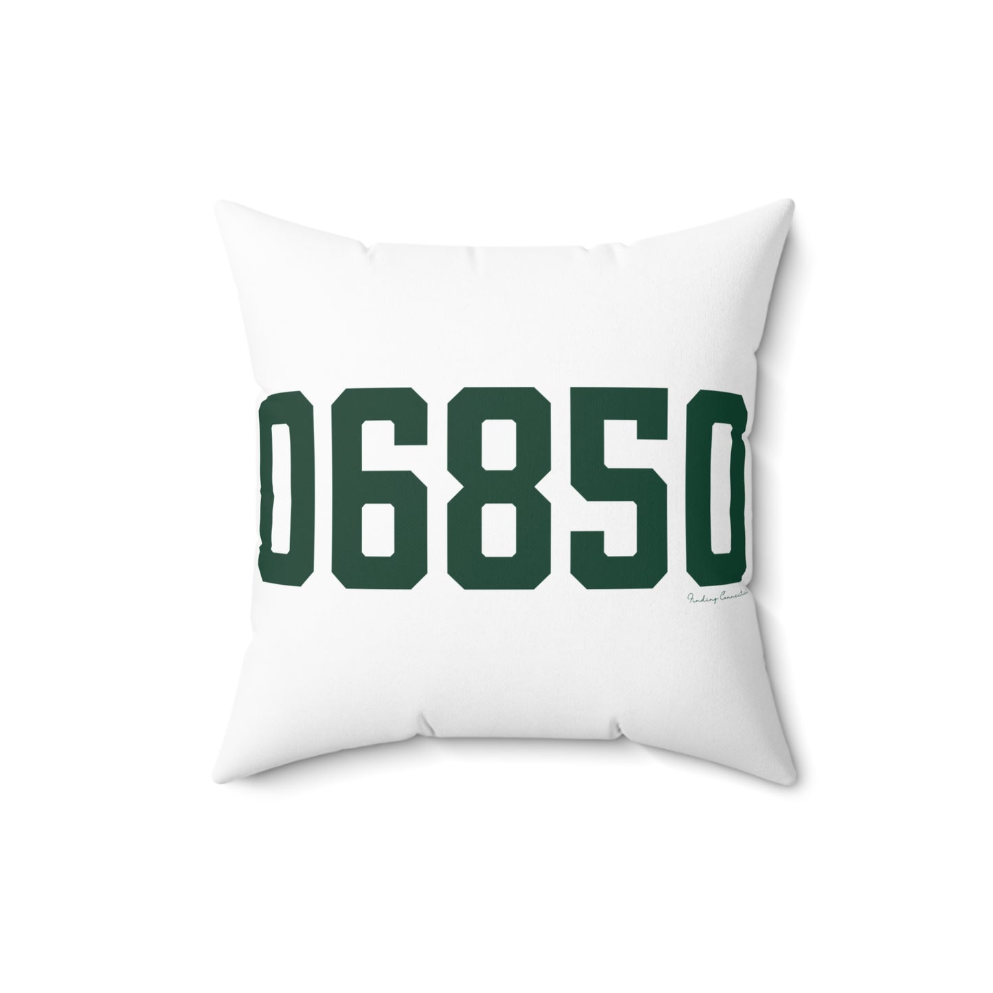 06850 Norwalk Connecticut Zip Code Spun Polyester Square Pillow