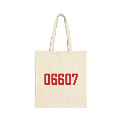 06607 Bridgeport Connecticut Zip Code Cotton Canvas Tote Bag