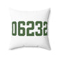 06232 Andover Connecticut Zip Code Spun Polyester Square Pillow