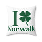 I Clover Norwalk Spun Polyester Square Pillow