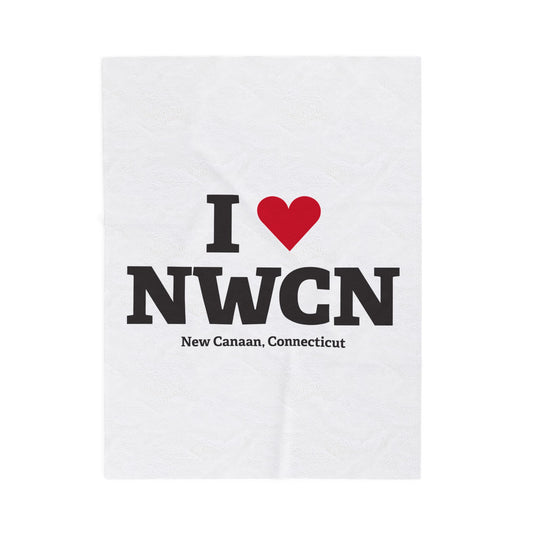 I Heart NWCN Velveteen Plush Blanket