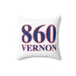 860 Vernon Red, White & Blue  Spun Polyester Square Pillow