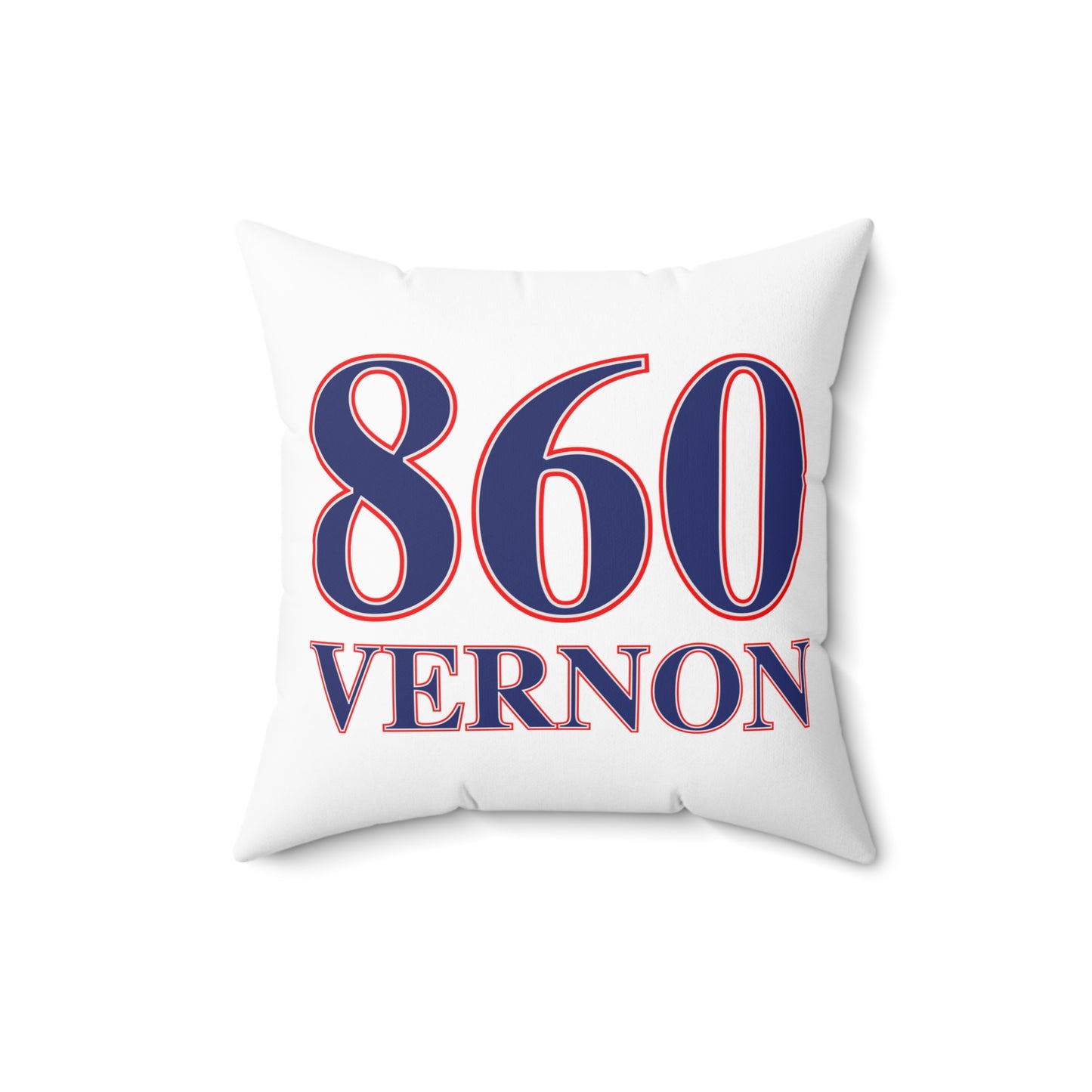 860 Vernon Red, White & Blue  Spun Polyester Square Pillow