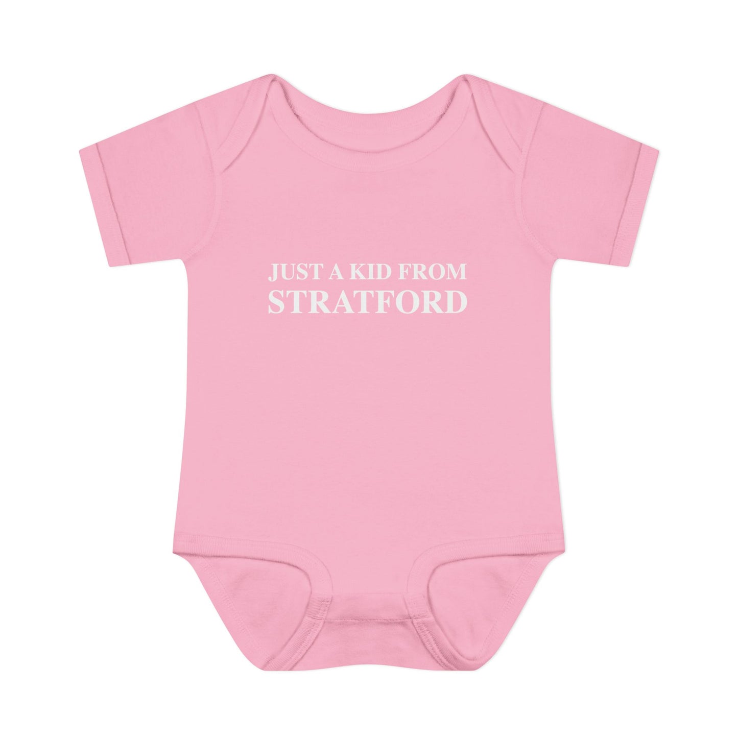 Just a kid from Stratford Infant Baby Rib Bodysuit