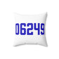06249 Lebanon Connecticut Zip Code Spun Polyester Square Pillow