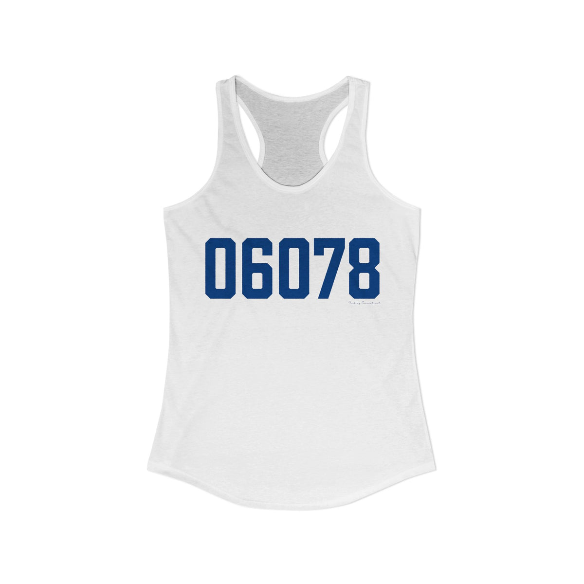 06078 Suffield Connecticut Zip Code Women's Ideal Racerback Tank Top