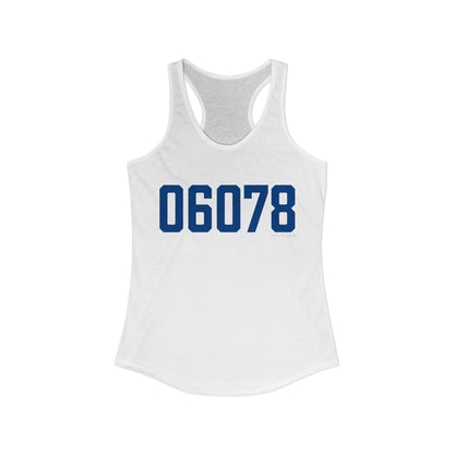 06078 Suffield Connecticut Zip Code Women's Ideal Racerback Tank Top