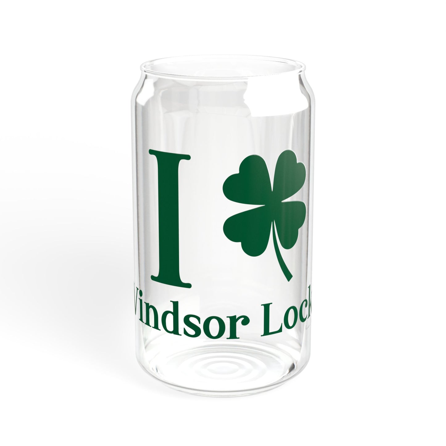 I Clover Windsor Locks Sipper Glass, 16oz