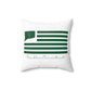Franklin Connecticut St. Patrick’s Day Flag Spun Polyester Square Pillow