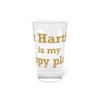 East Hartford is My Happy Place Pint Glass, 16oz