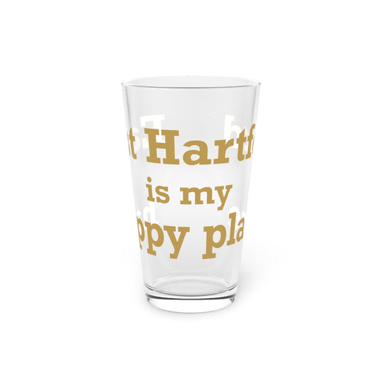 East Hartford is My Happy Place Pint Glass, 16oz
