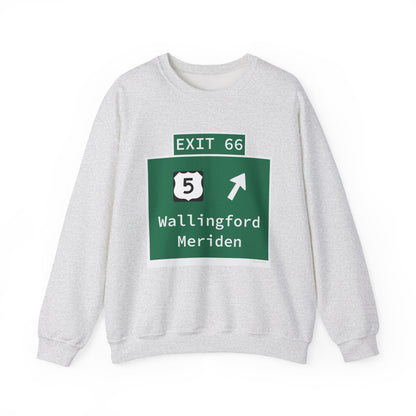 Vintage WCP Exit 66 Sign Unisex Heavy Blend™ Crewneck Sweatshirt
