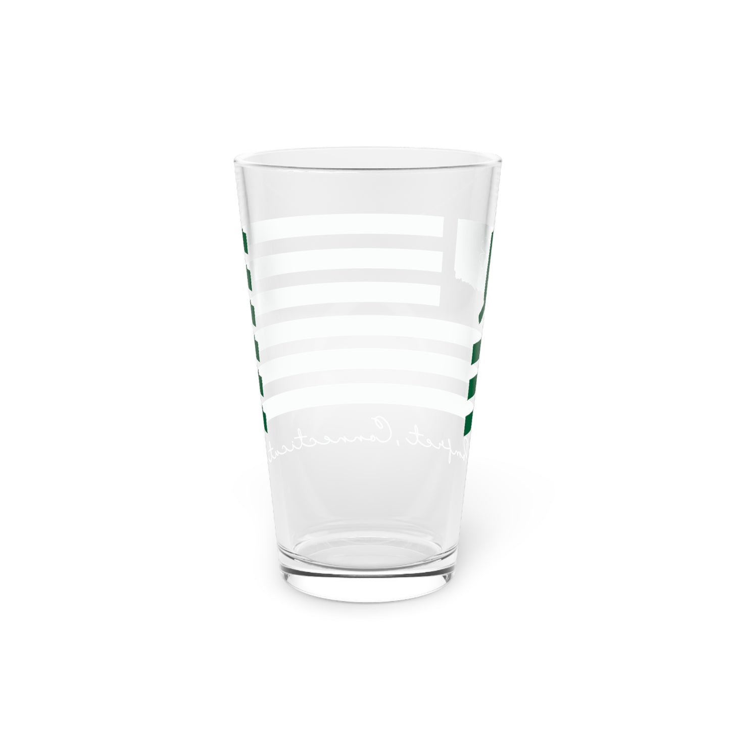 Pomfret Connecticut St. Patrick’s Day Flag Pint Glass, 16oz
