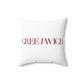 41 Tilt Greenwich Spun Polyester Square Pillow