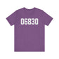 06830 - Greenwich CT Zip Code Unisex Jersey Short Sleeve T-Shirt