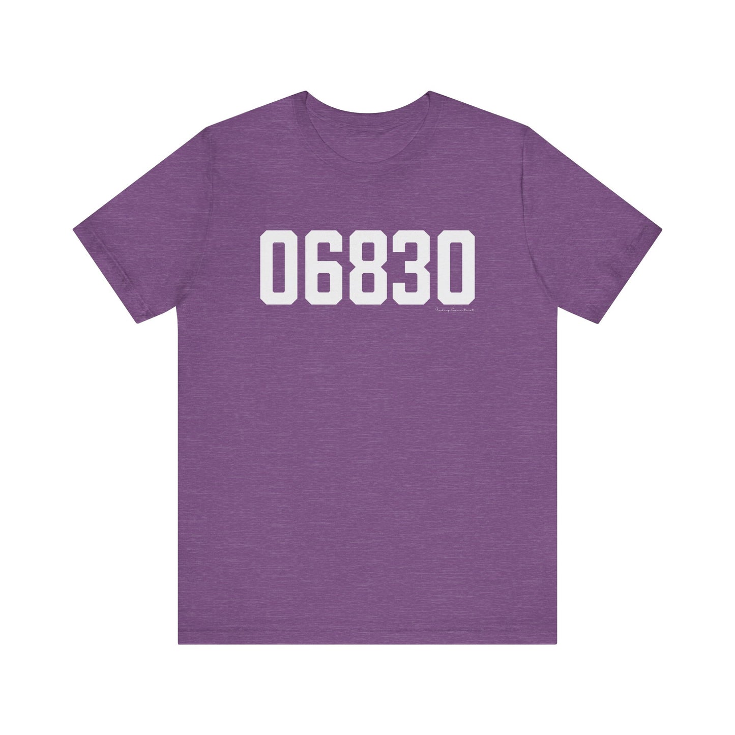 06830 - Greenwich CT Zip Code Unisex Jersey Short Sleeve T-Shirt