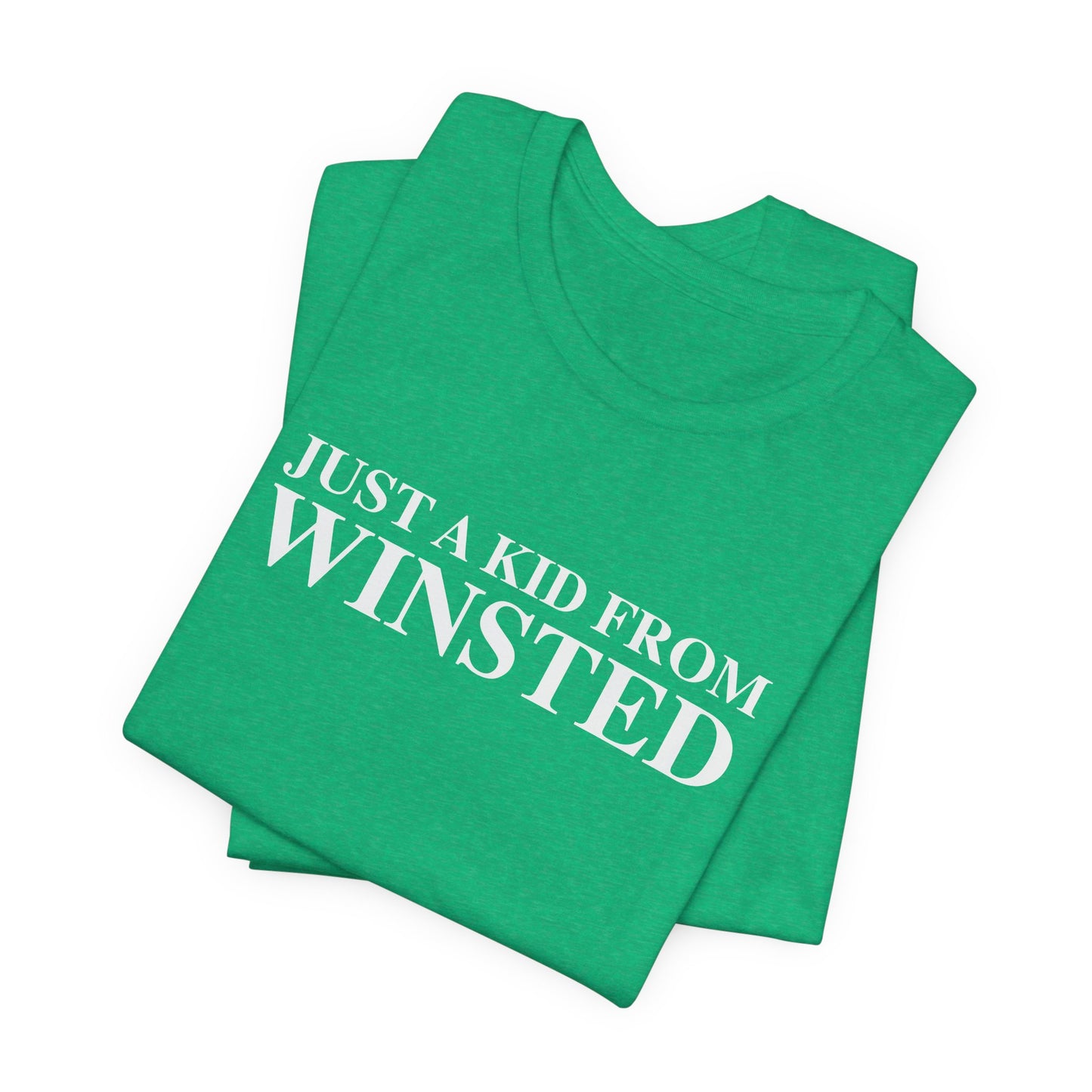 Just a kid from Winsted Unisex Jersey Short Sleeve T-Shirt