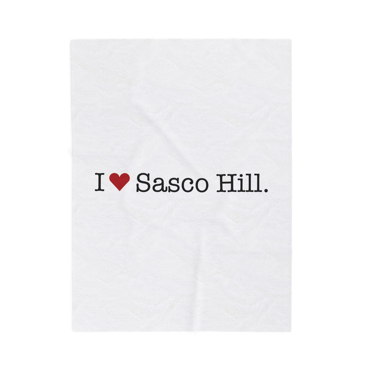 I Heart Sasco Hill. Velveteen Plush Blanket
