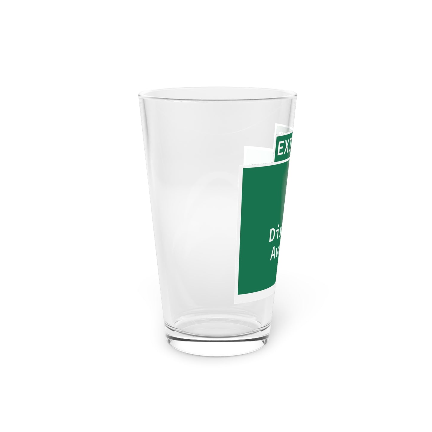 Vintage WCP Exit 62 Sign Pint Glass, 16oz