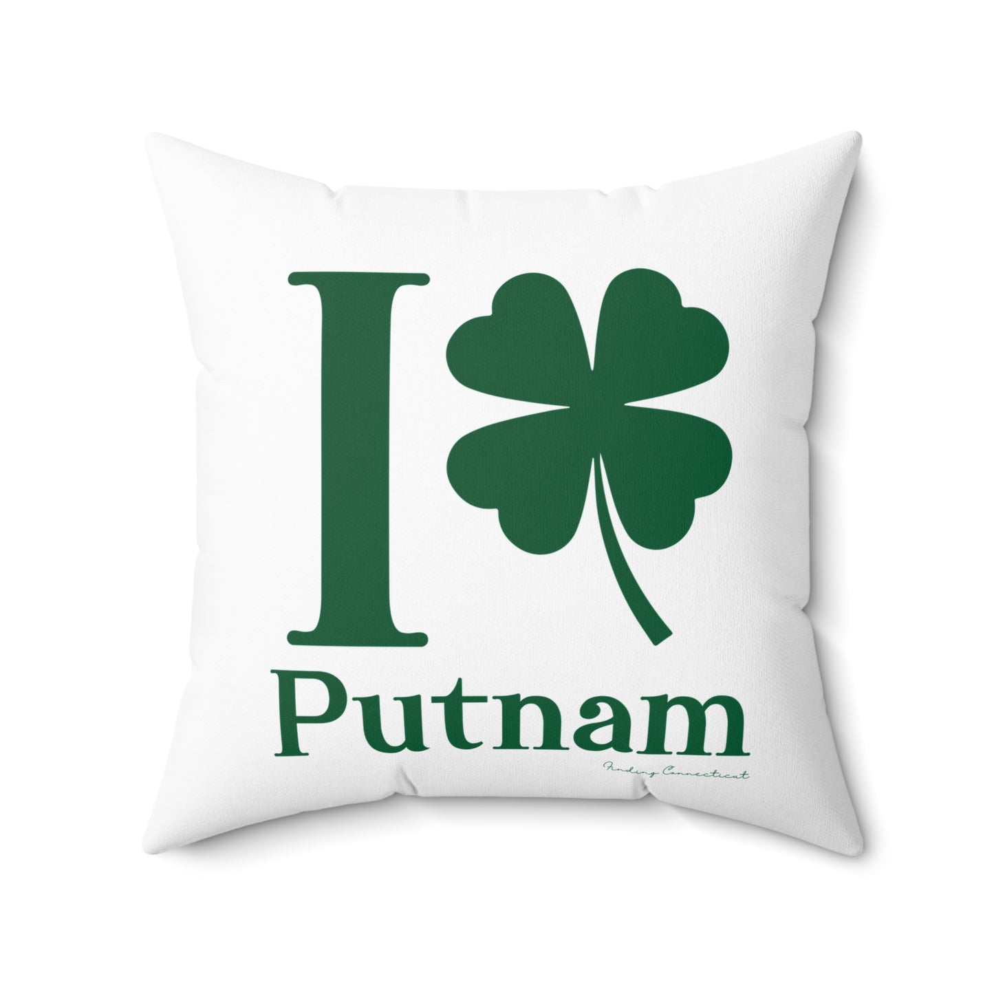 I Clover Putnam Spun Polyester Square Pillow