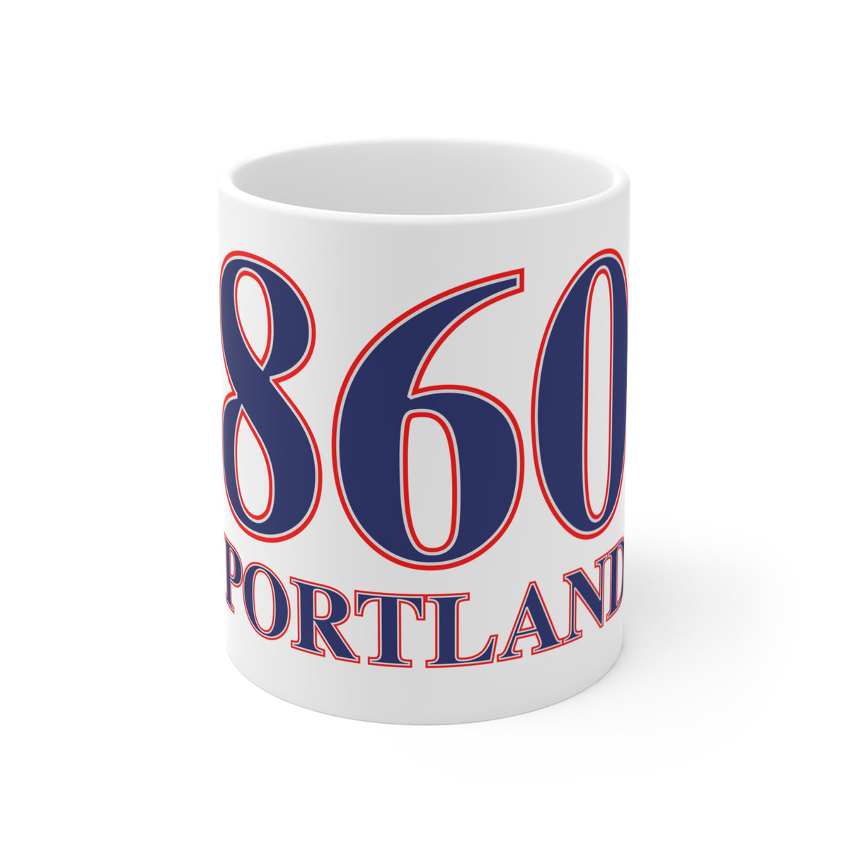 860 Portland Red, White & Blue Mug 11oz