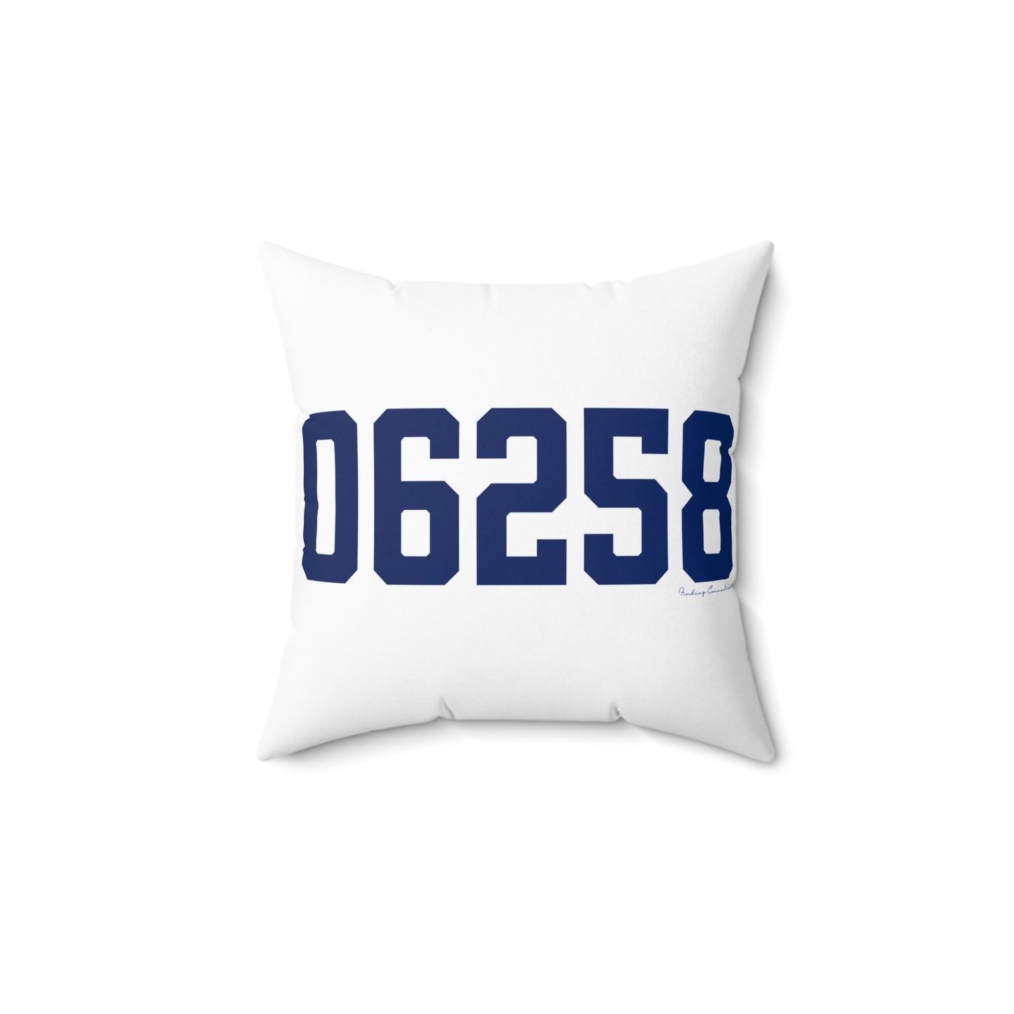 06258 Pomfret Connecticut Zip Code Spun Polyester Square Pillow