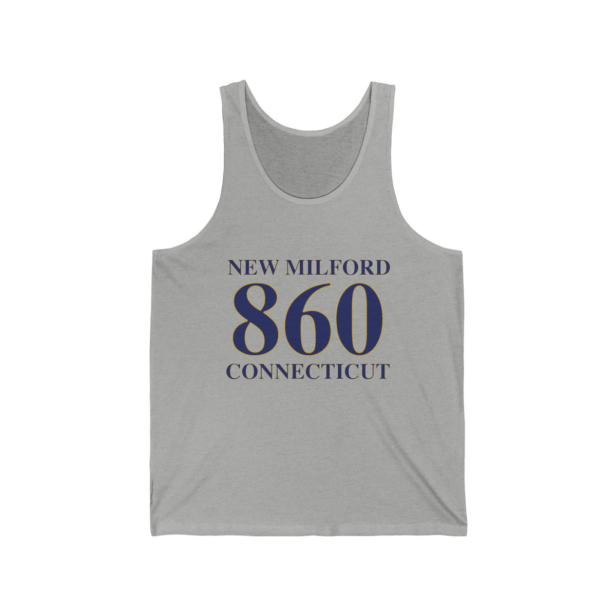 New Milford 860 Connecticut Unisex Jersey Tank Top