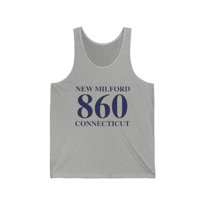 New Milford 860 Connecticut Unisex Jersey Tank Top