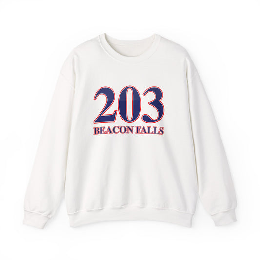 203 Beacon Falls Red White & Blue Unisex Heavy Blend™ Crewneck Sweatshirt