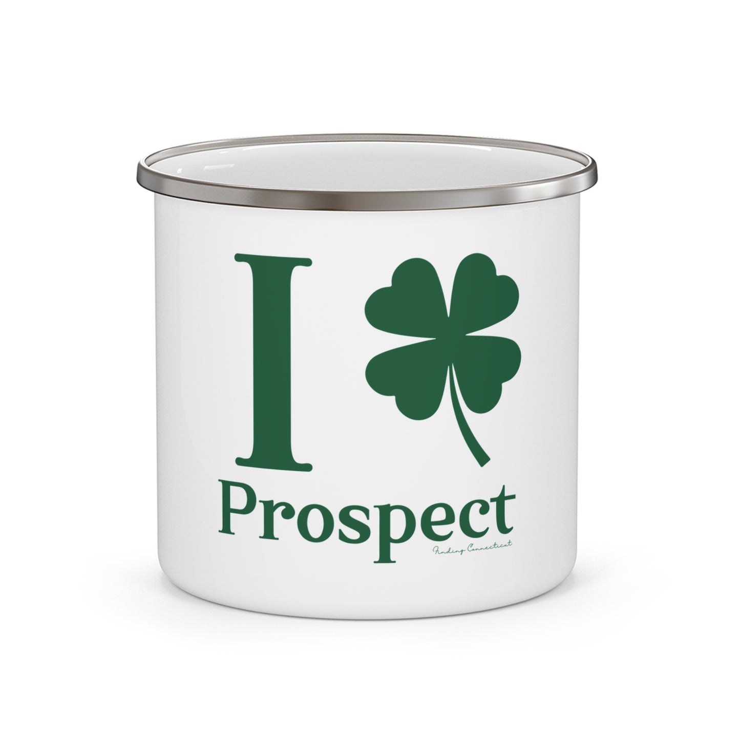 I Clover Prospect Enamel Camping Mug