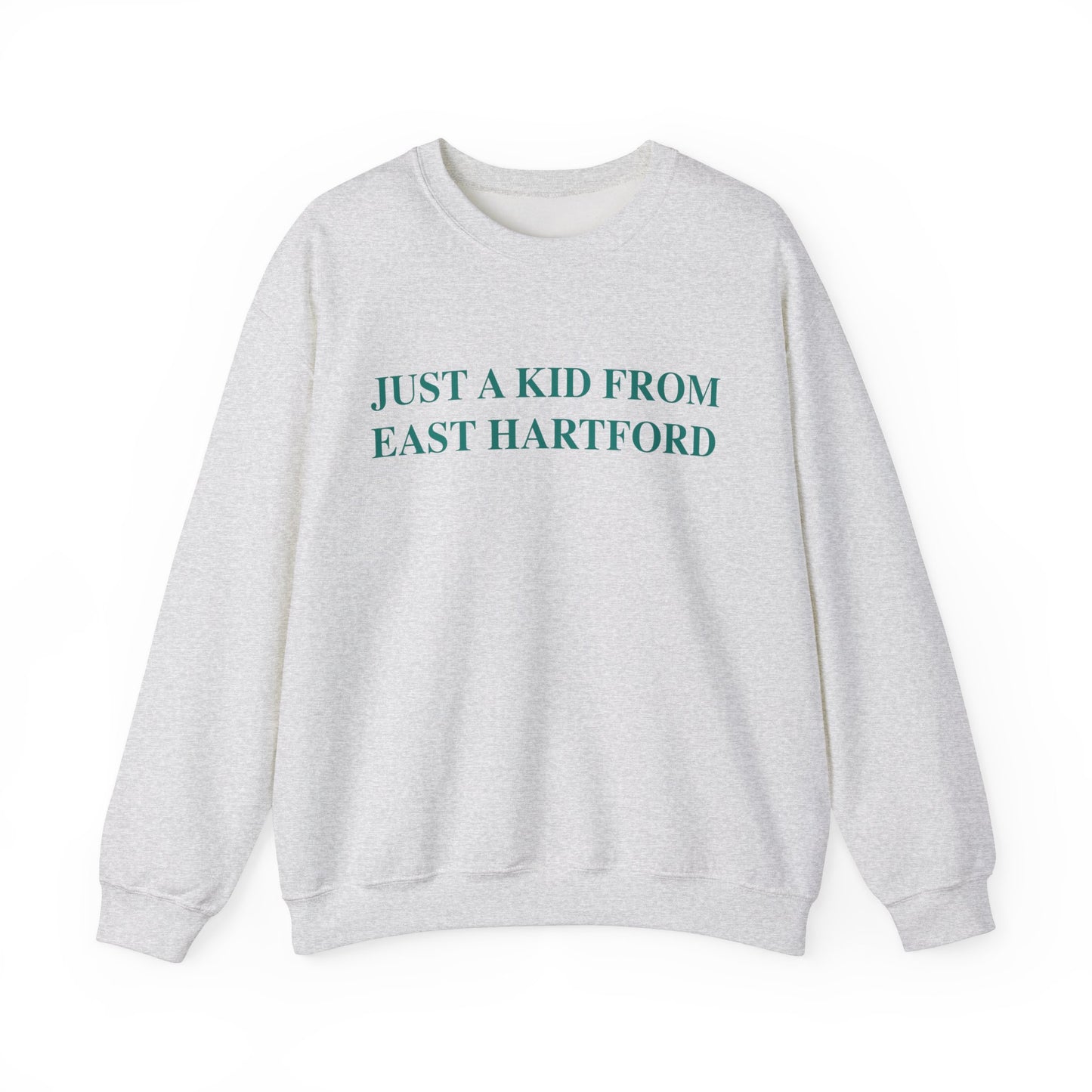 Just a kid from East Hartford Unisex Heavy Blend™ Crewneck Sweatshirt