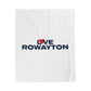 Love Rowayton Velveteen Plush Blanket