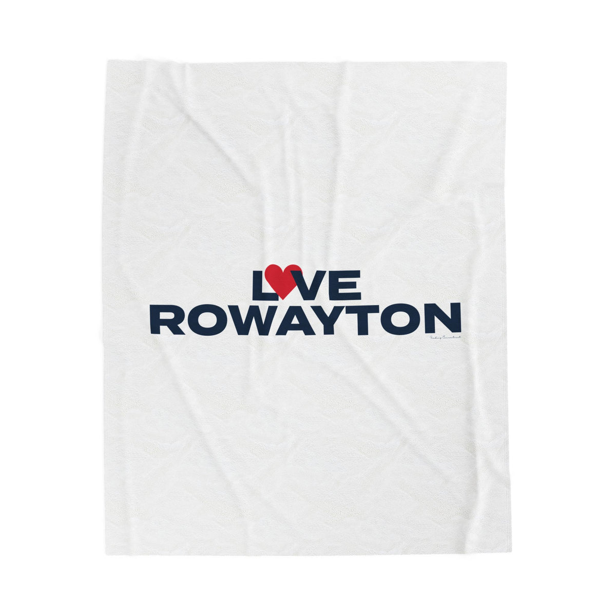 Love Rowayton Velveteen Plush Blanket