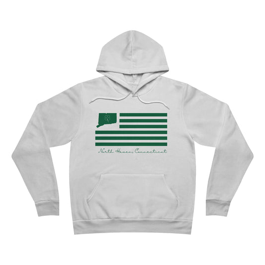 North Haven Connecticut St Patrick’s Day Flag Unisex Sponge Fleece Pullover Hoodie