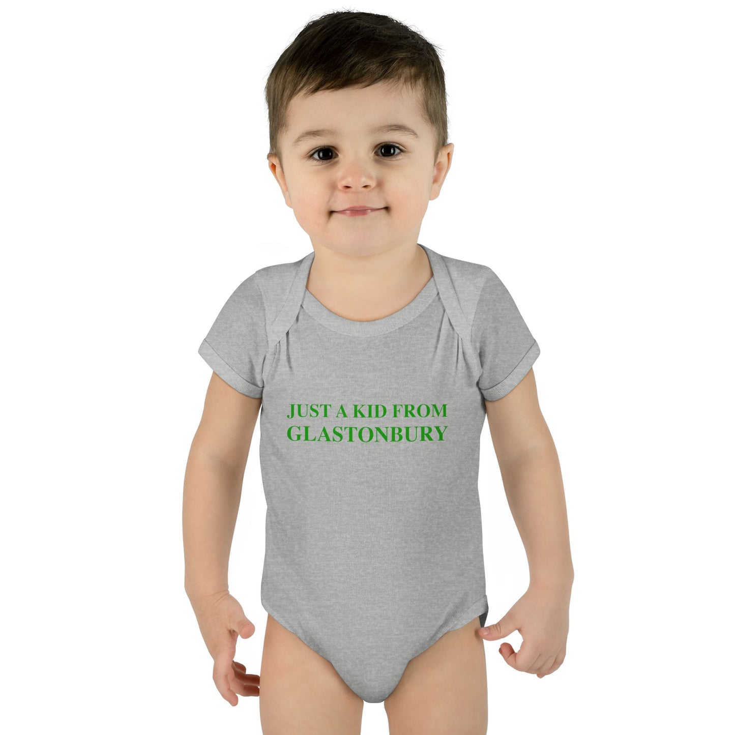 Just a kid from Glastonbury Infant Baby Rib Bodysuit