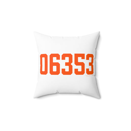 06353 Montville Connecticut Zip Code Spun Polyester Square Pillow
