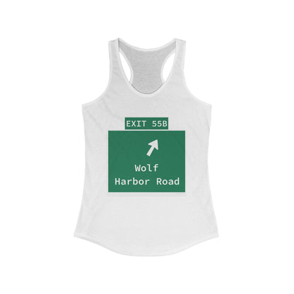 Vintage WCP Exit 55B Sign Women's Ideal Racerback Tank Top
