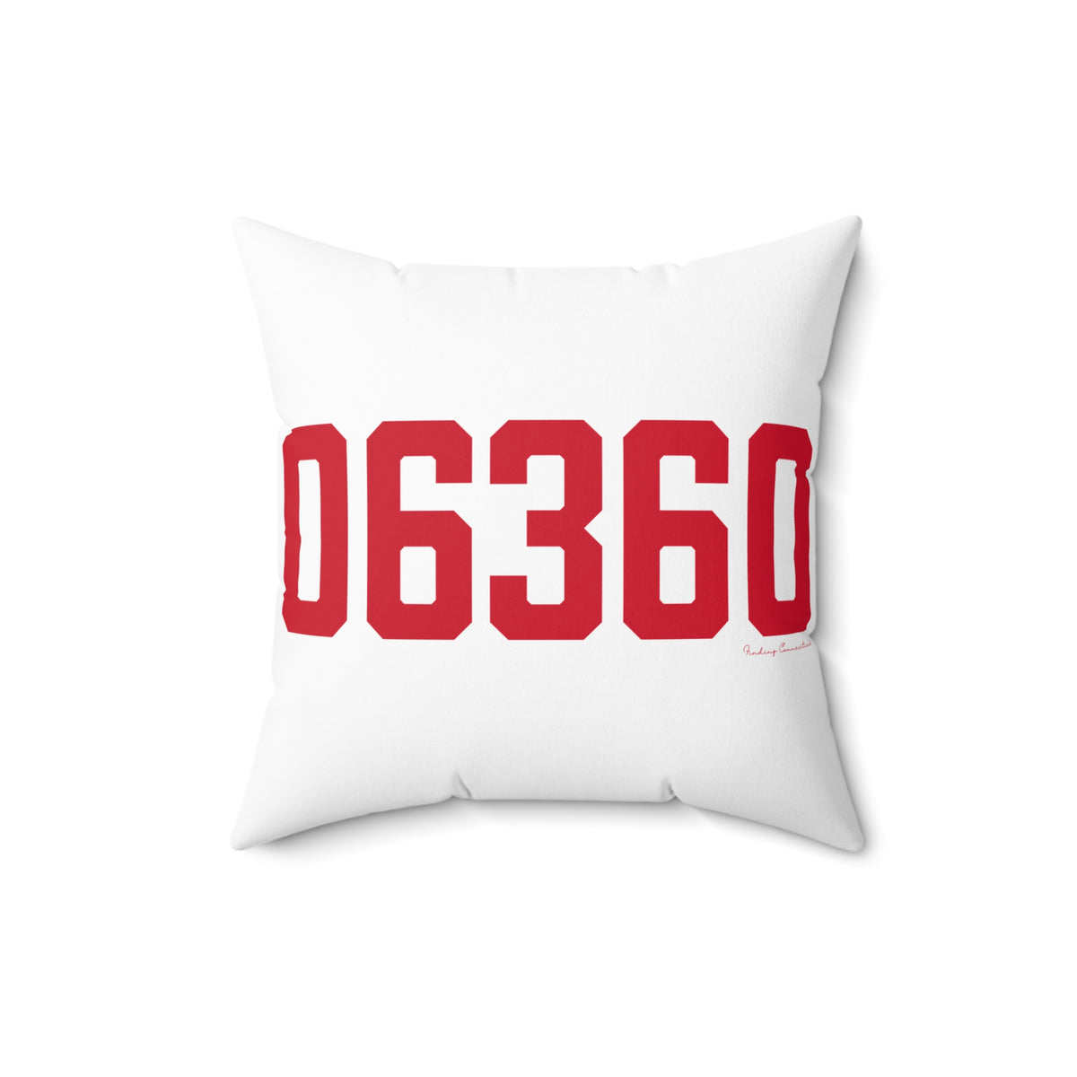 06360 Norwich Connecticut Zip Code Spun Polyester Square Pillow