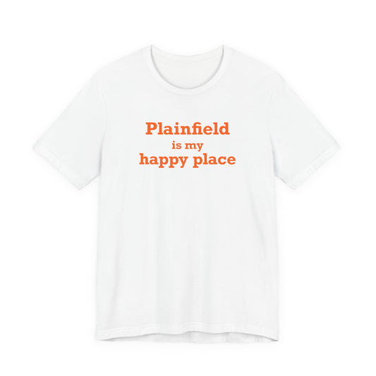 Plainfield is My Happy Place Unisex Jersey Short Sleeve T-Shirt