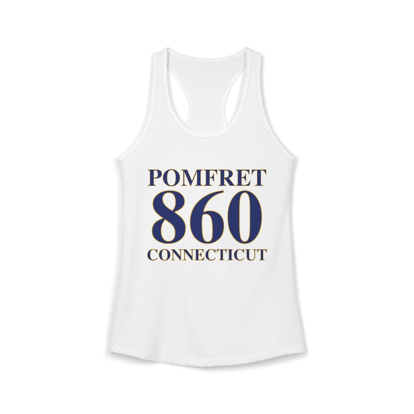 Pomfret 860 Connecticut Women's Ideal Racerback Tank Top